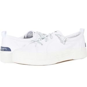 Sperry Pier Wave white canvas sneakers sz 8